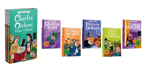 Capa do Livro Box Charles Dickens - Volume 01 (com Audiolivro Para Ouvir): Charles Dickens para todos - Dickens, Charles Capa do Livro Box Charles Dickens - Volume 01 (com Audiolivro Para Ouvir): Charles Dickens para todos - Dickens, Charles