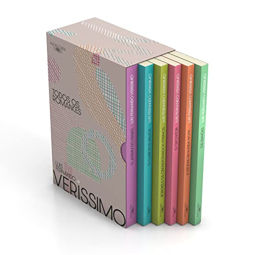 Capa do Livro Caixa Todos os romances: O jardim do Diabo, O clube dos anjos, Borges e os orangotangos eternos, O opositor, A décima-segunda noite e Os espiões - Verissimo, Luis Fernando
