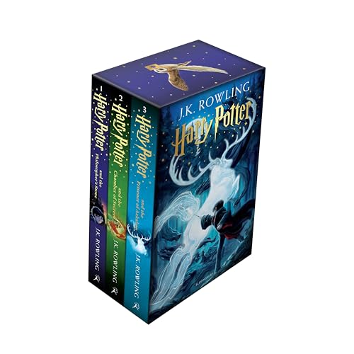 Capa do Livro Harry Potter 1–3 Box Set: A Magical Adventure Begins: J.K. Rowling - 3 book set (vol 1-3) - Rowling, J.K. Capa do Livro Harry Potter 1–3 Box Set: A Magical Adventure Begins: J.K. Rowling - 3 book set (vol 1-3) - Rowling, J.K.