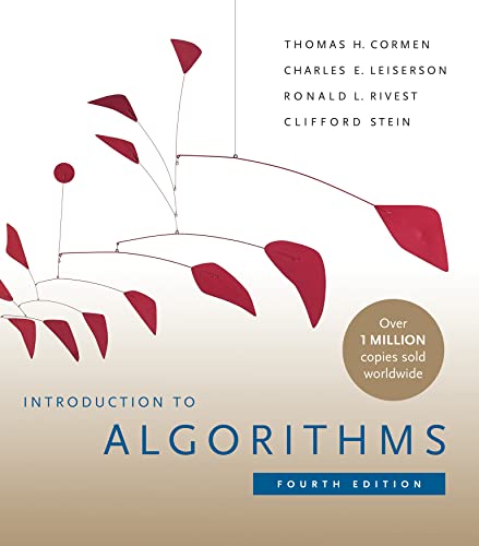 Capa do Livro Introduction to Algorithms, fourth edition (English Edition) - Cormen, Thomas H., Leiserson, Charles E., Rivest, Ronald L., Stein, Clifford